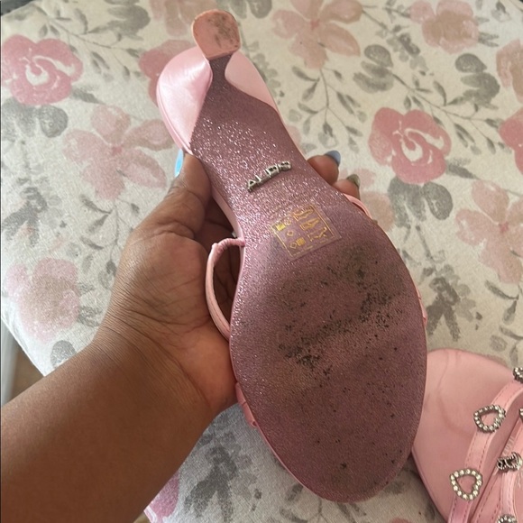 Barbie Aldo Pink Sandals with Elegant Embellishments - Picture 3 of 5